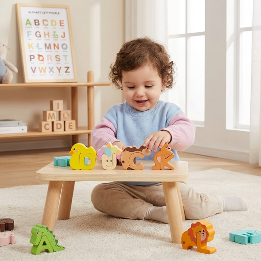 Kivono® - Houten Dieren Alfabet Puzzel